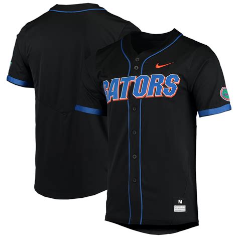 florida gators nike replica full-button baseball jersey - black|Florida Baseball Jerseys, Florida Baseball Jersey, University of .